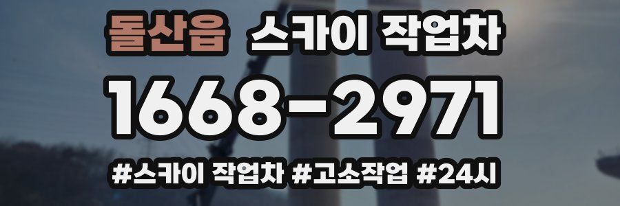 돌산읍 스카이 작업차