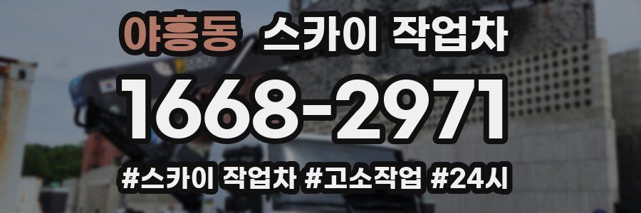 야흥동 스카이 작업차