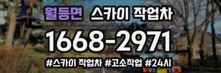 월등면 스카이 작업차