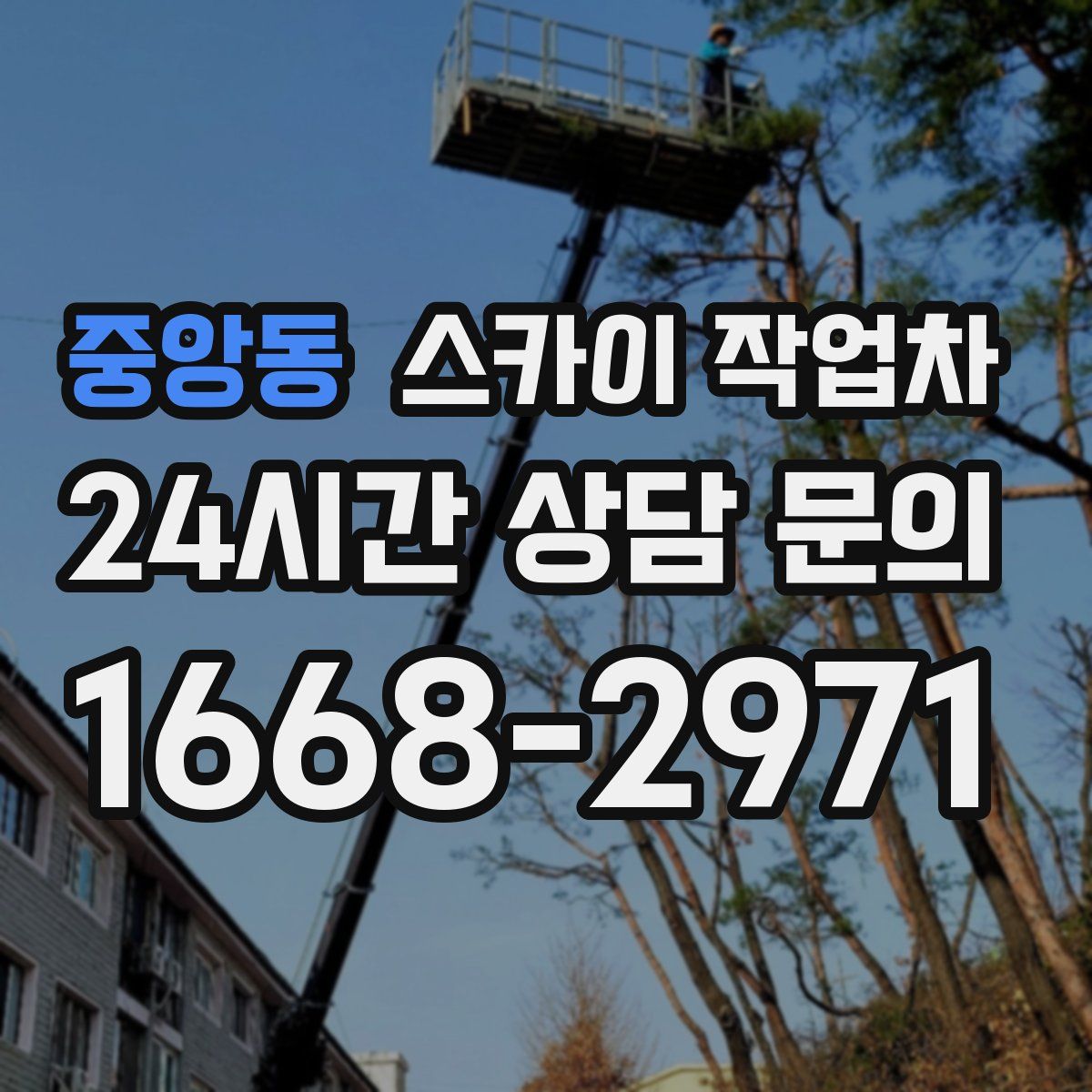 중앙동 스카이 작업차