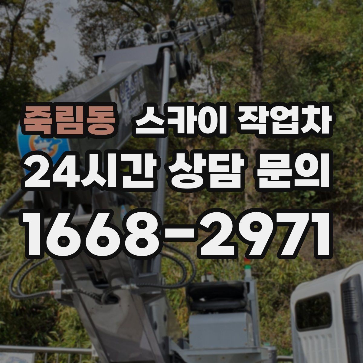 죽림동 스카이 작업차 높이와 위치만 알면 상담이 빨라집니다