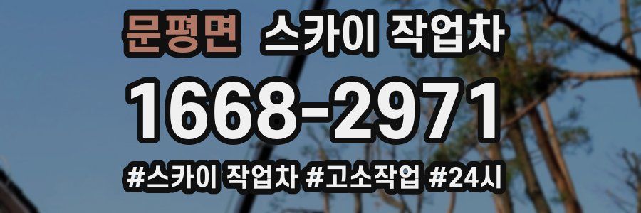 문평면 스카이 작업차