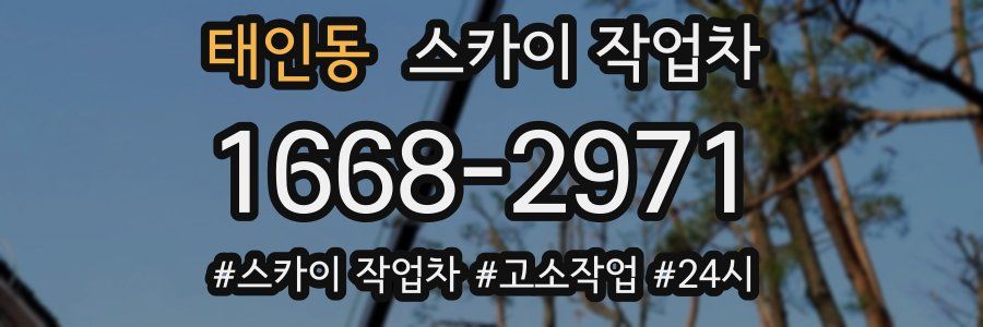 태인동 스카이 작업차