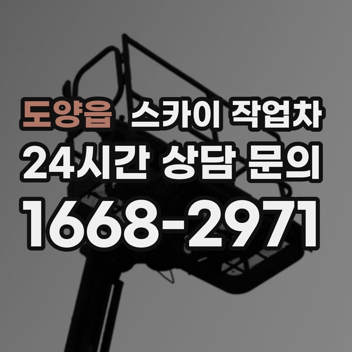 도양읍 스카이 작업차