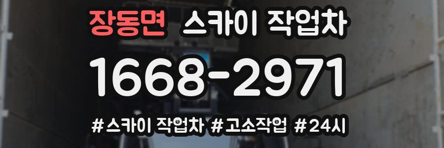 장동면 스카이 작업차