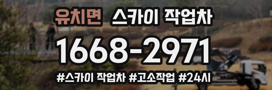 유치면 스카이 작업차