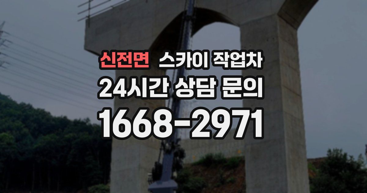 신전면 스카이 작업차