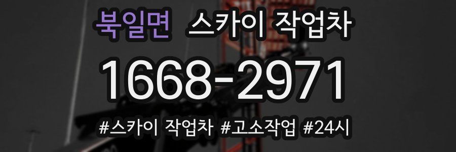 북일면 스카이 작업차