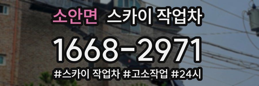 소안면 스카이 작업차