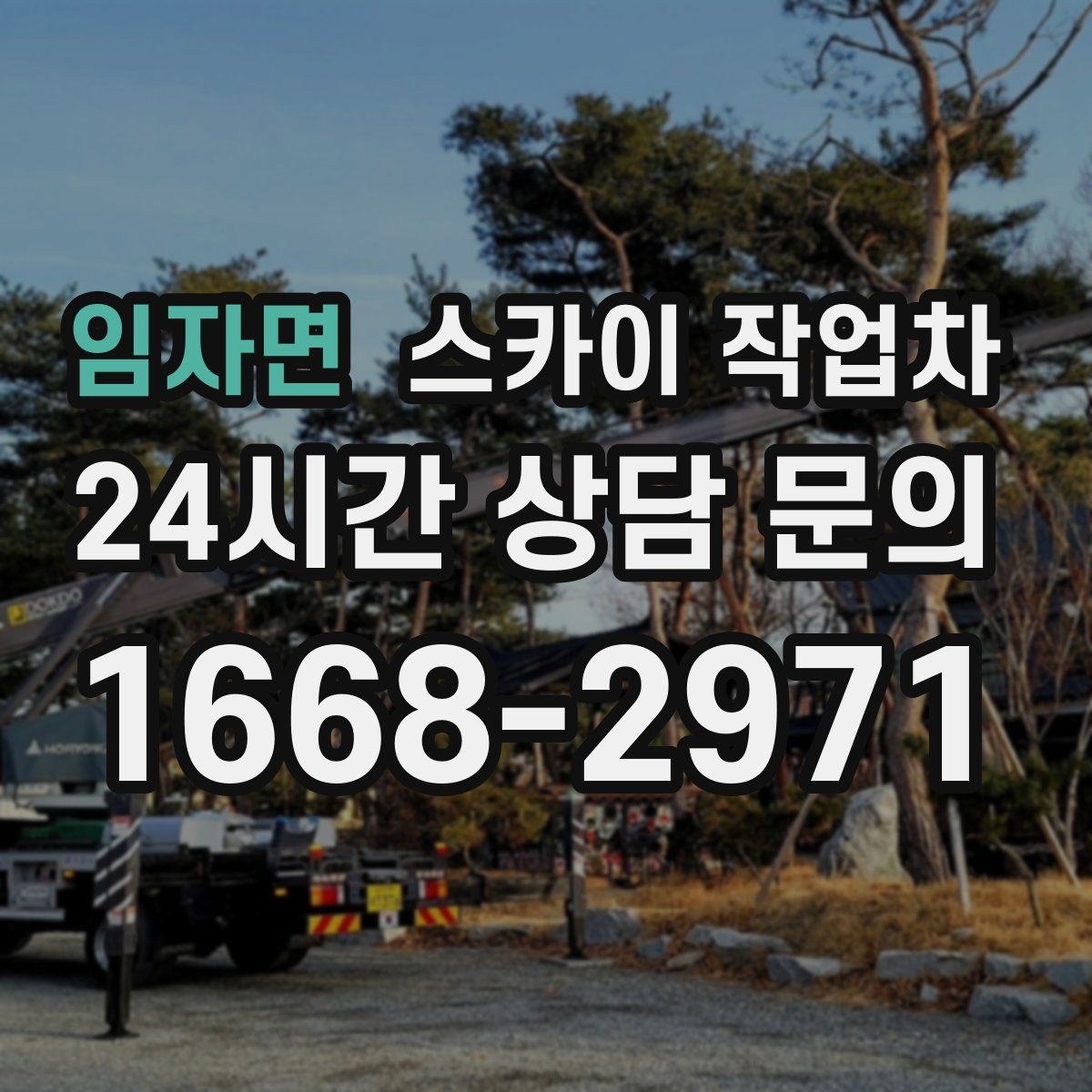 임자면 스카이 작업차