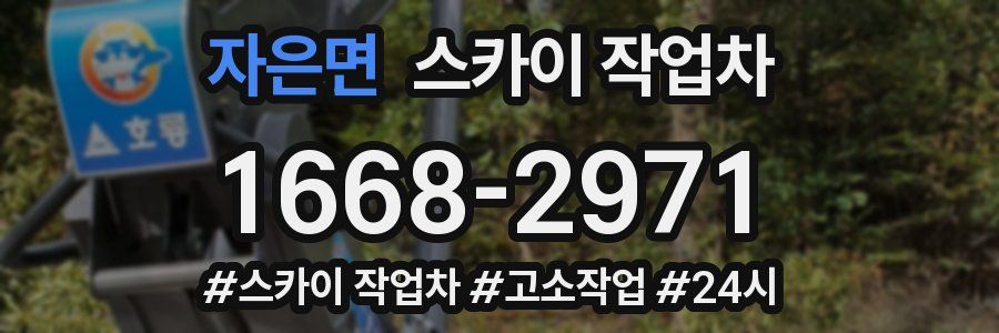 자은면 스카이 작업차