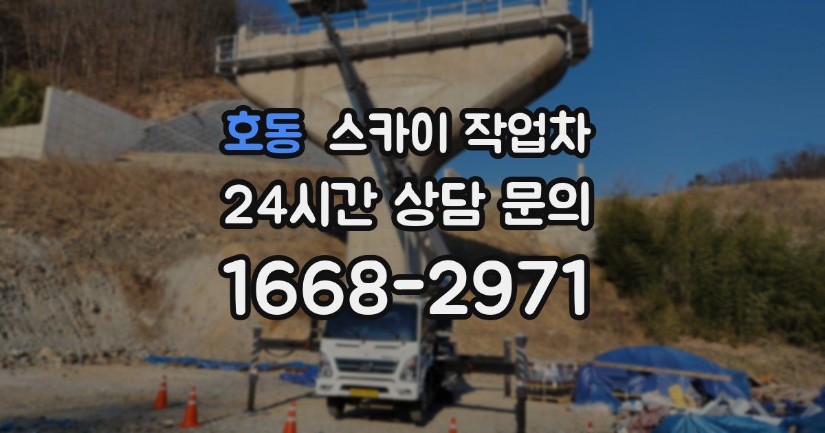 호동 스카이 작업차