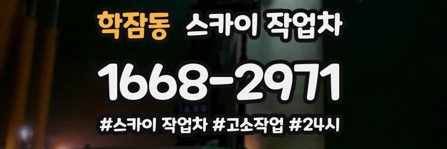 학잠동 스카이 작업차