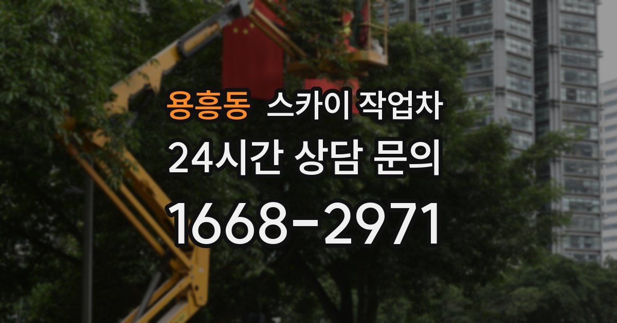 용흥동 스카이 작업차