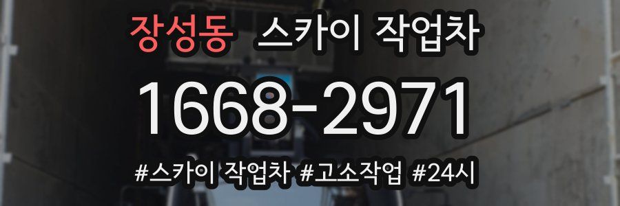 장성동 스카이 작업차