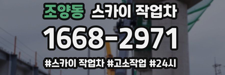 조양동 스카이 작업차