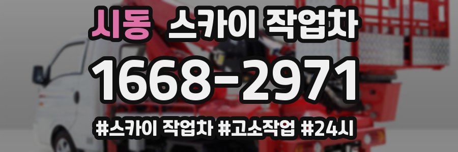 시동 스카이 작업차