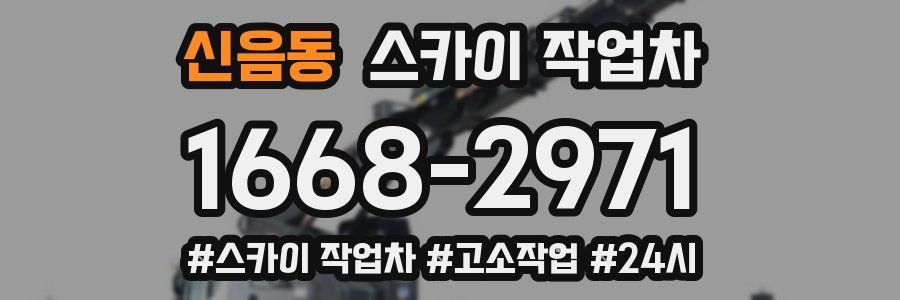 신음동 스카이 작업차