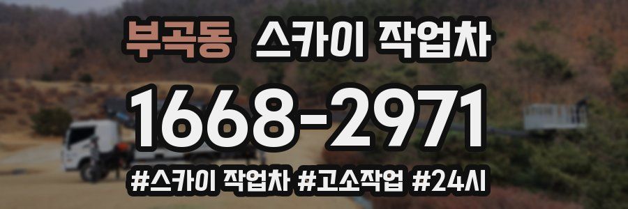 부곡동 스카이 작업차
