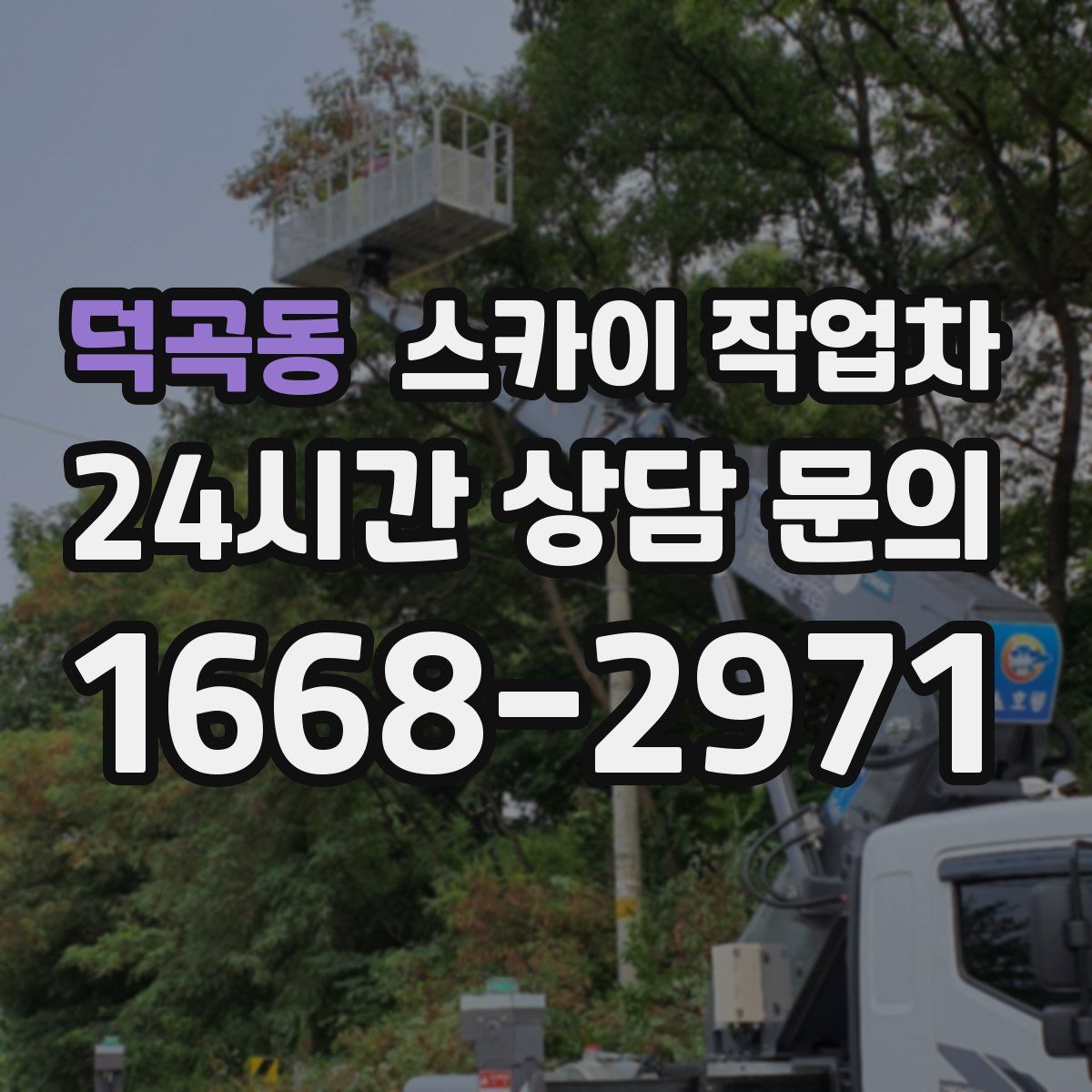 덕곡동 스카이 작업차