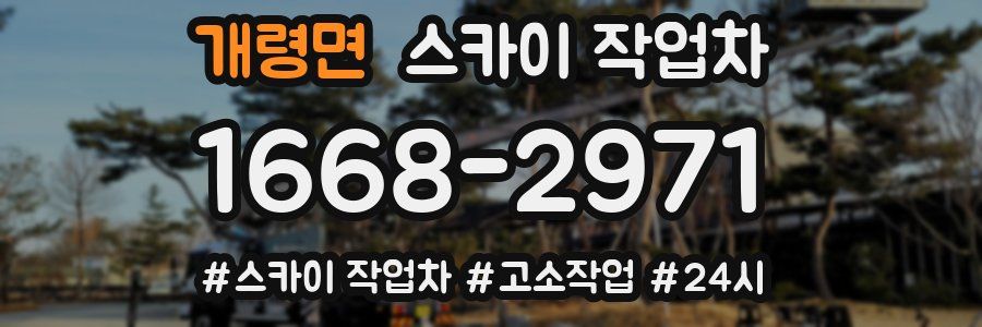 개령면 스카이 작업차