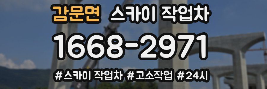 감문면 스카이 작업차