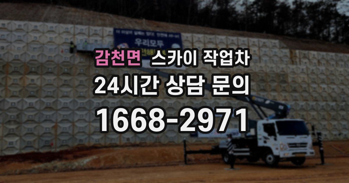 감천면 스카이 작업차