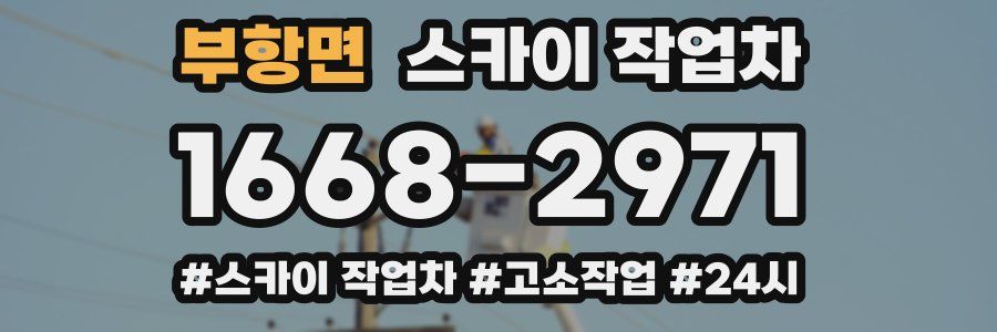 부항면 스카이 작업차