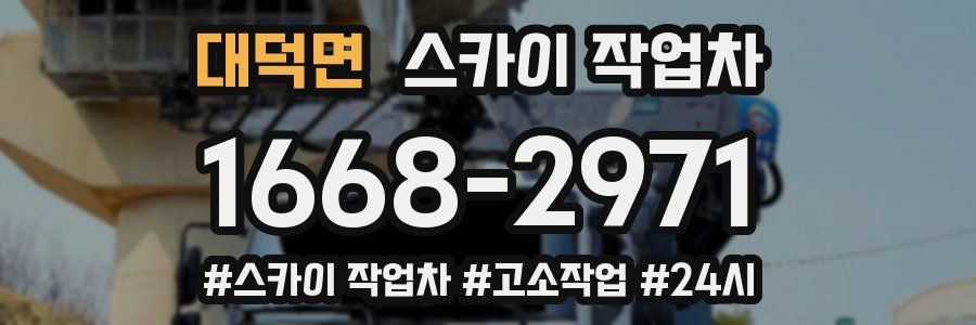대덕면 스카이 작업차