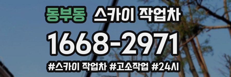 동부동 스카이 작업차