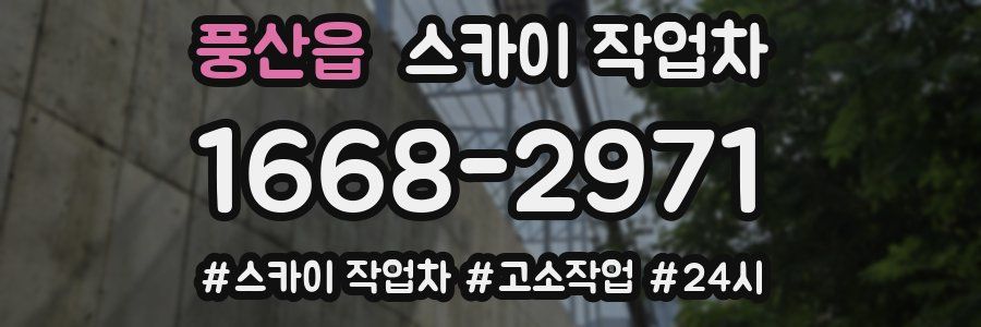 풍산읍 스카이 작업차