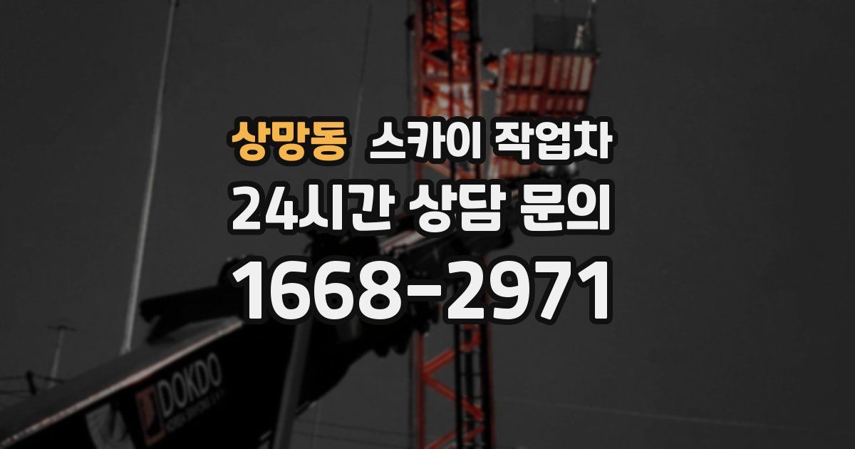 상망동 스카이 작업차