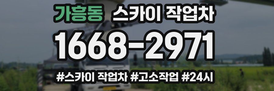 가흥동 스카이 작업차