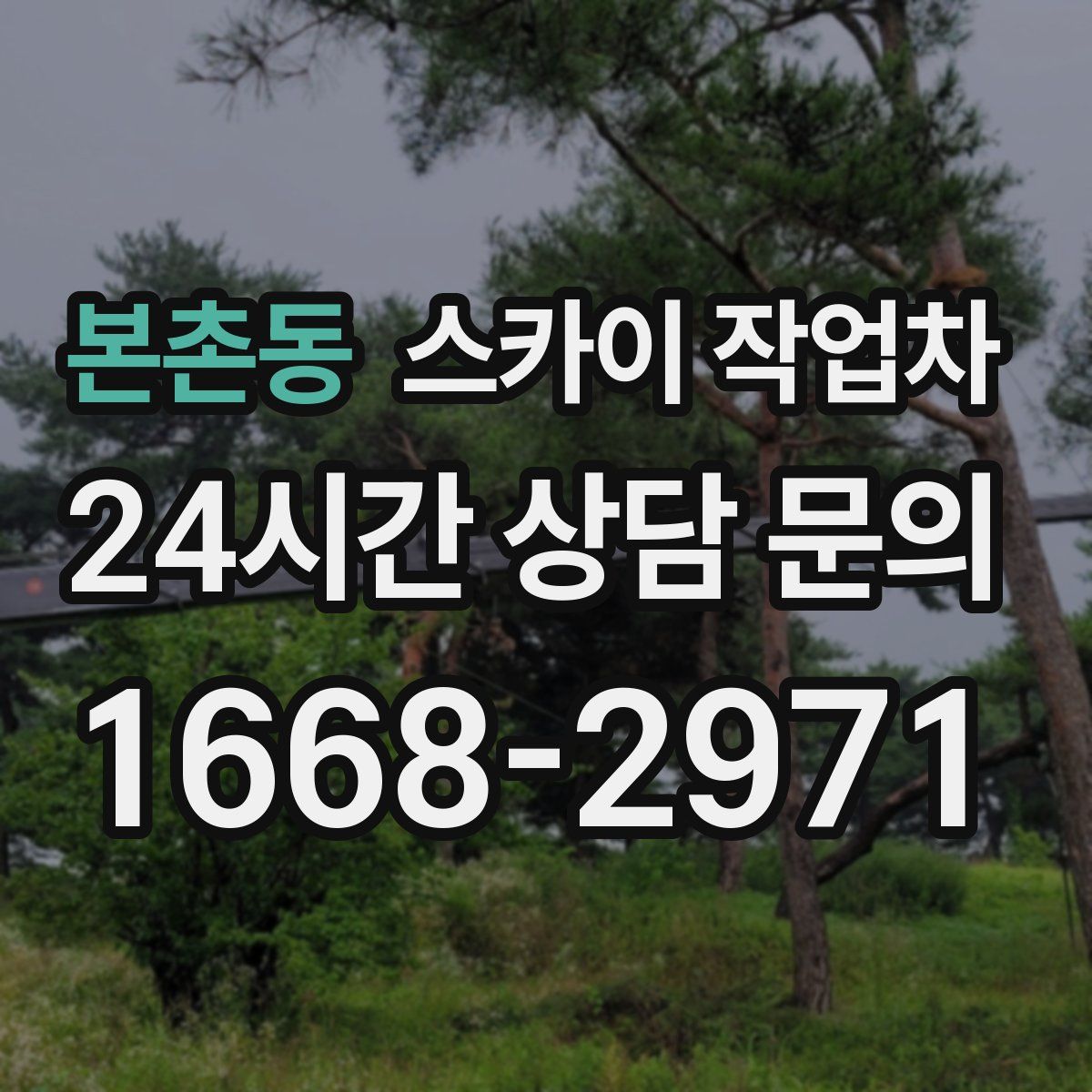 본촌동 스카이 작업차