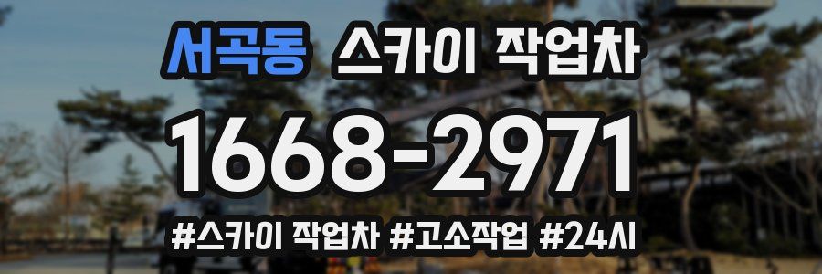 서곡동 스카이 작업차