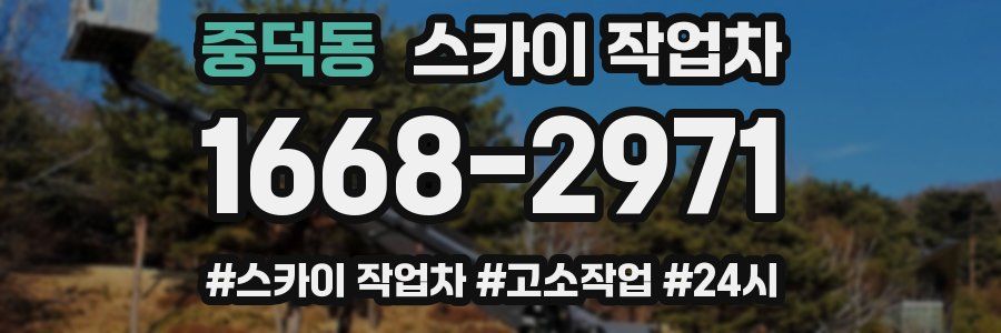 중덕동 스카이 작업차