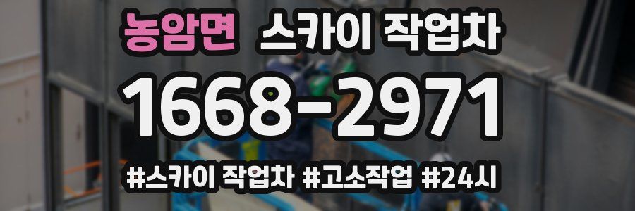 농암면 스카이 작업차