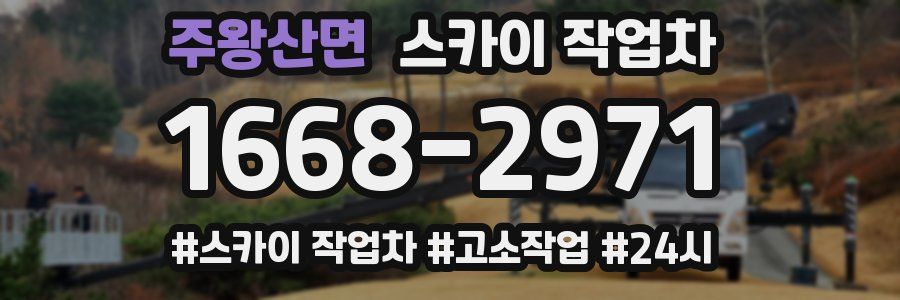 주왕산면 스카이 작업차