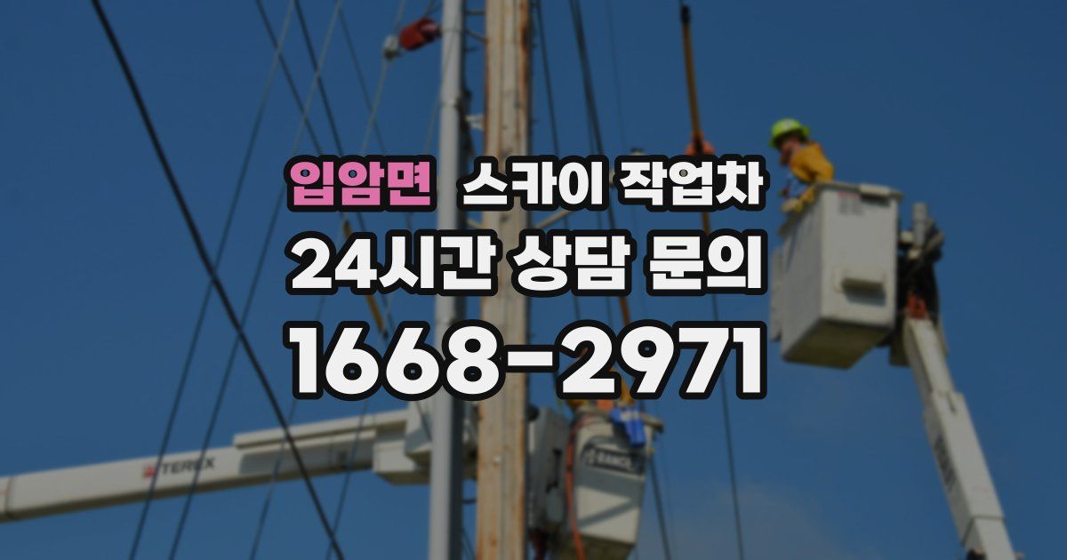 입암면 스카이 작업차