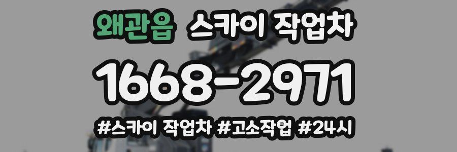 왜관읍 스카이 작업차