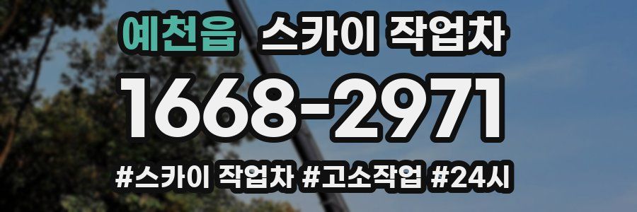 예천읍 스카이 작업차