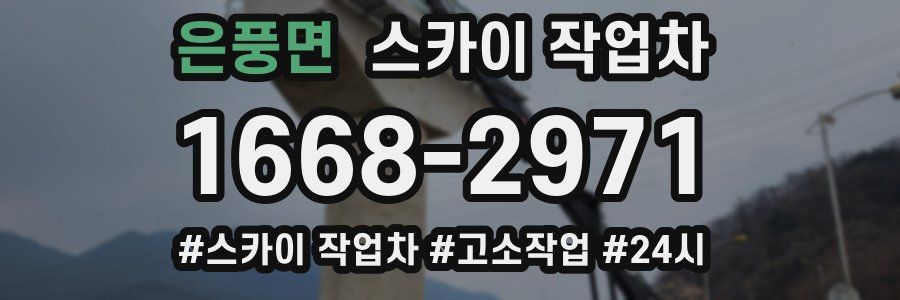 은풍면 스카이 작업차