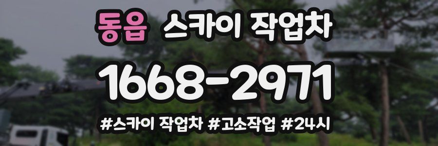 동읍 스카이 작업차