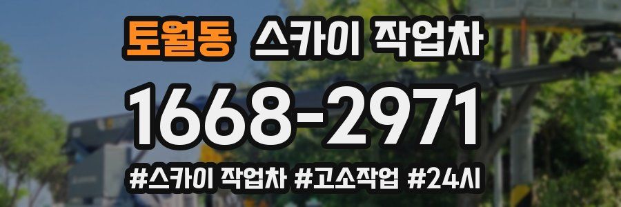 토월동 스카이 작업차