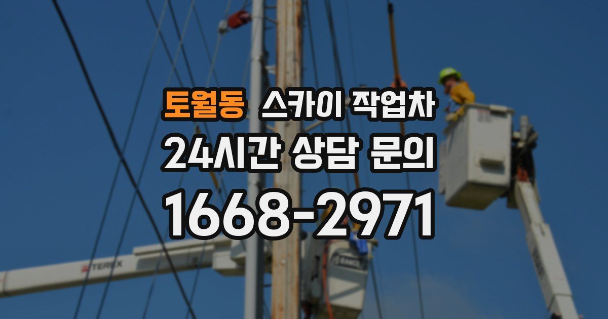 토월동 스카이 작업차