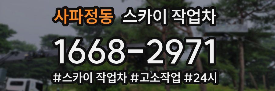 사파정동 스카이 작업차