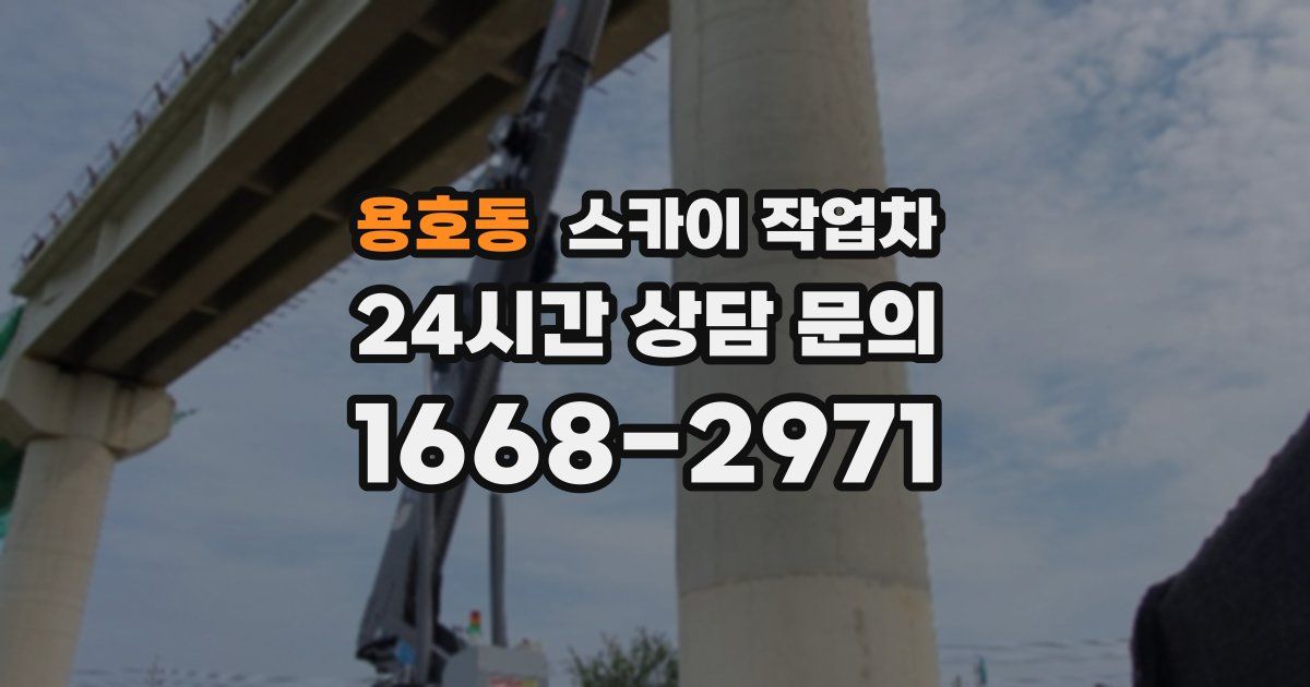 용호동 스카이 작업차