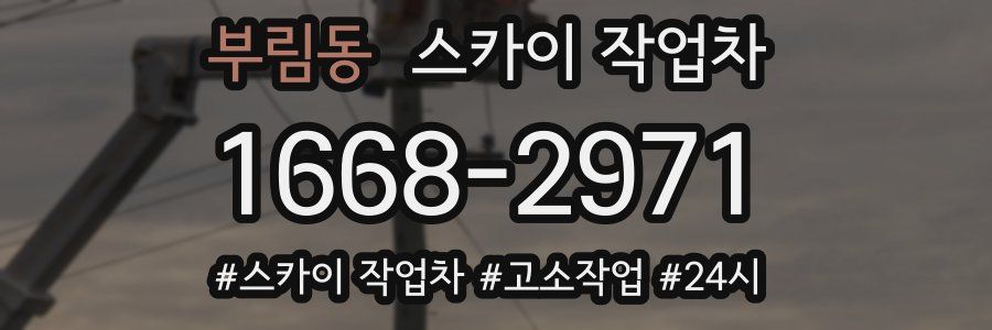 부림동 스카이 작업차