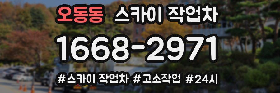 오동동 스카이 작업차