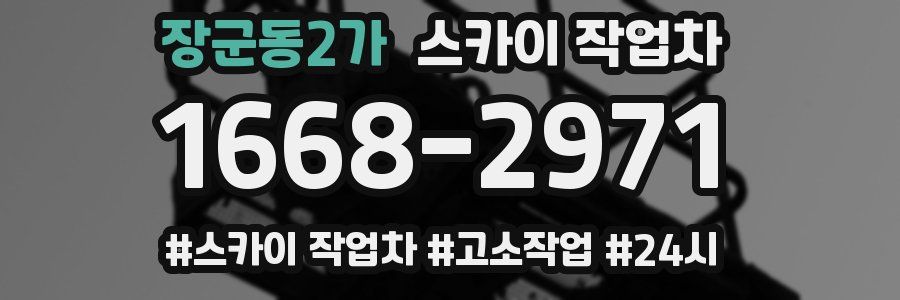 장군동2가 스카이 작업차